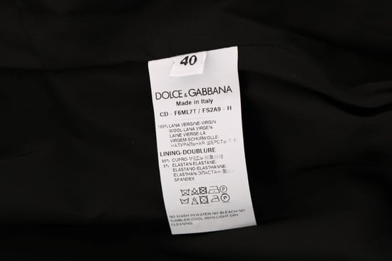 Vestido ajustado de lana gris con lunares de Dolce & Gabbana - Image 6