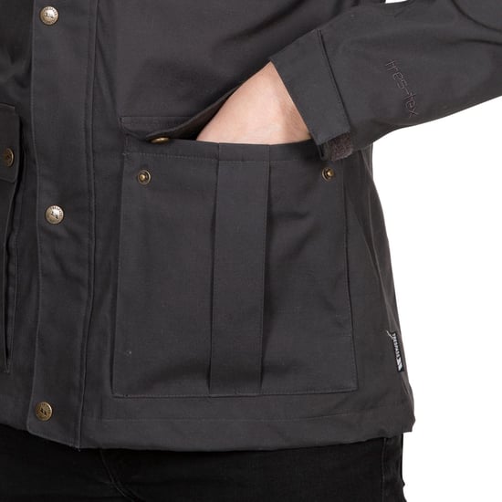 Trespass Mens Raharra Waterproof Jacket (Dark Grey) - Image 4
