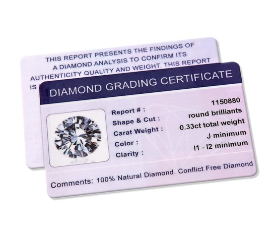 Aretes de diamantes, aretes de oro amarillo de 18 ct con diamantes redondos brillantes certificados IJ/I, peso de diamante de 0,33 ct - Image 4
