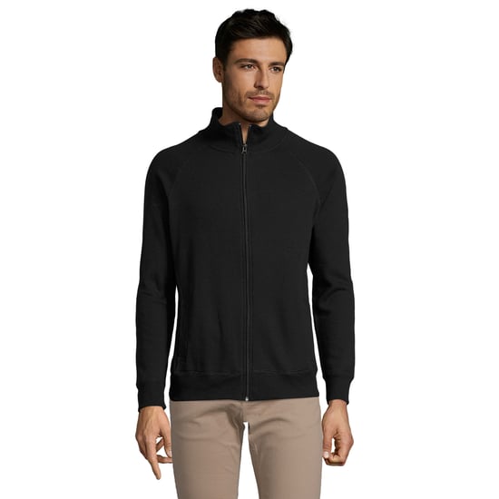 SOLS Mens Sundae Zipped Jacket (Black) - Image 1