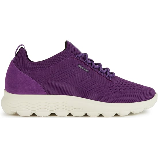 Geox D Spherica A Leather Women's Purple Trainers - Image 5