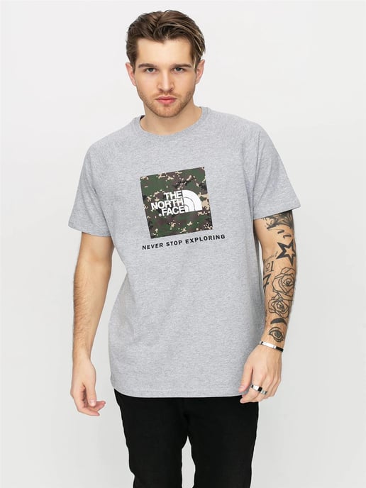 Camiseta The North Face Reglan Sleeve NSE Gris Hombre - Image 1