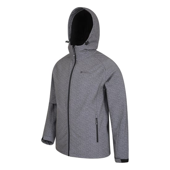 Mountain Warehouse Mens Exodus Showerproof Soft Shell Jacket (Charcoal) - Image 5