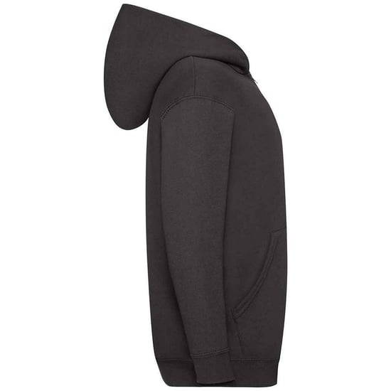 Fruit Of The Loom Childrens/Kids Hooded Sweatshirt (Black) - Image 3