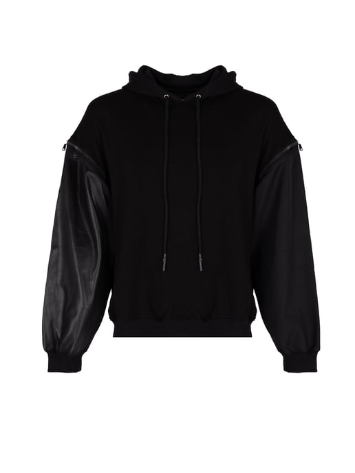 Les Hommes Sweatshirt Detachable Men's Black