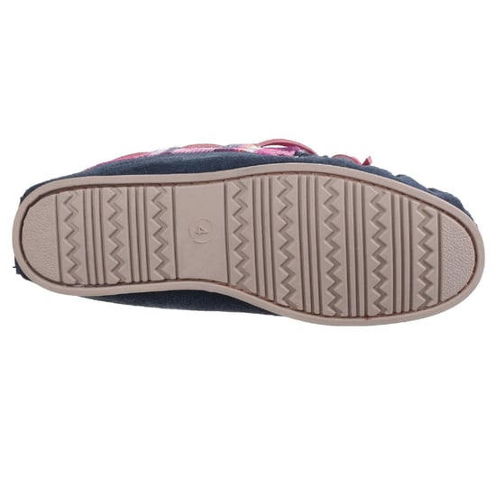 Cotswold Womens/Ladies Kilkenny Classic Fur Lined Moccasin Slippers (Navy)