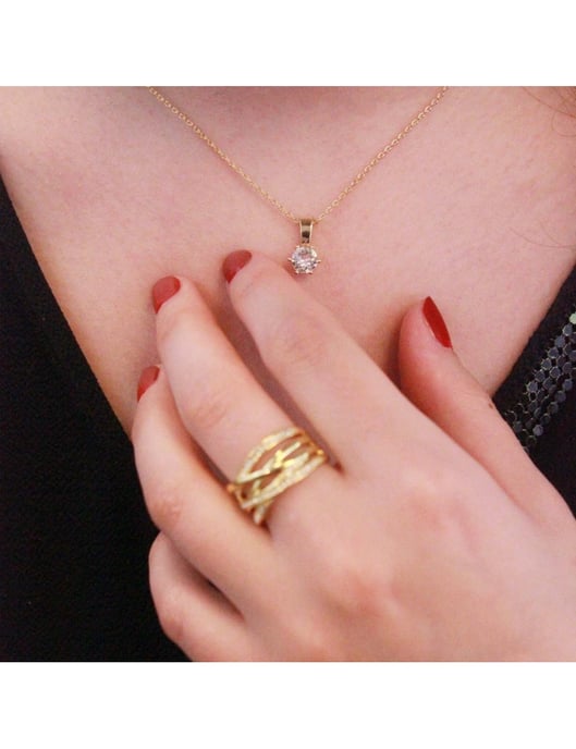 Colgantes de Piedras de Nacimiento - Oro y Cristal - Image 2