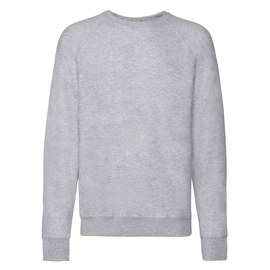 Fruit of the Loom Unisex Adult Lightweight Raglan Sweatshirt (Heather Grey) - Image 1