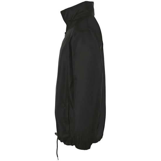 SOLS Unisex Shift Showerproof Windbreaker Jacket (Black) - Image 3