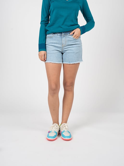 Pinko Bermudas Bradford de mujer azul - Image 3