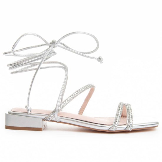 Sandalía plana Montevita Sandsum en plata - Image 1