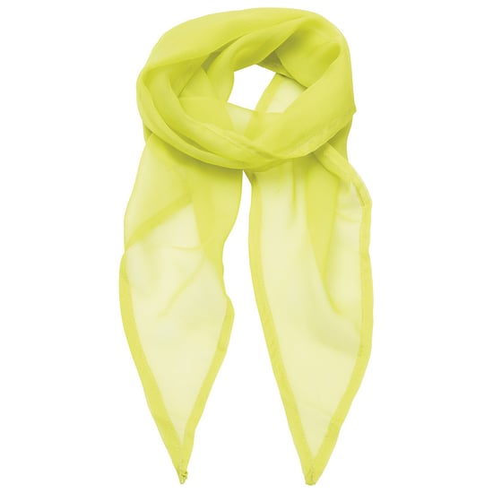 Premier Unisex Adult Colours Chiffon Scarf (Lime)