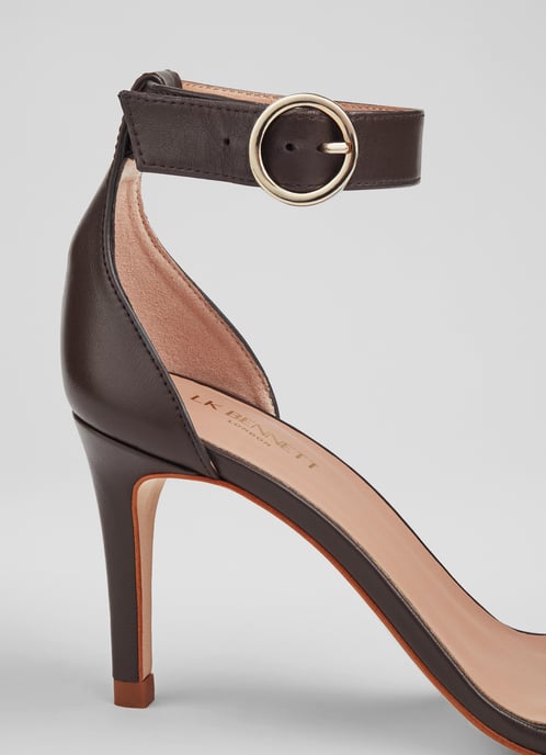 LK Bennett Ivy Formal Sandals, Dark Chocolate