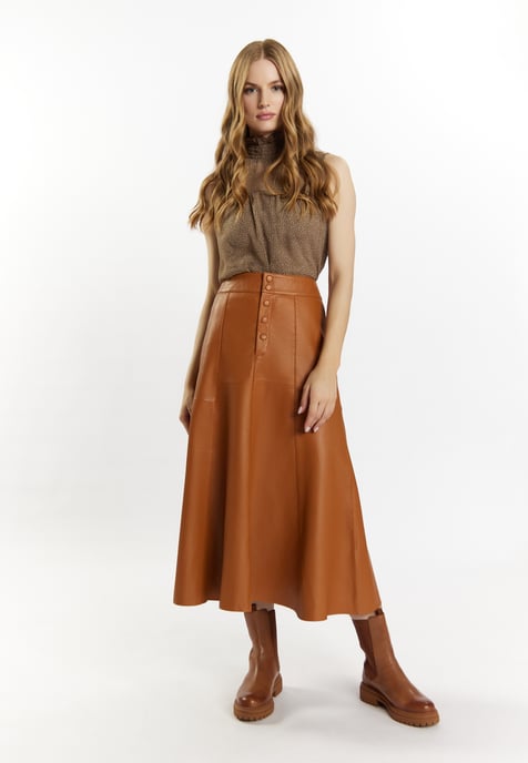 Dreimaster Skirt women cognac - Image 2