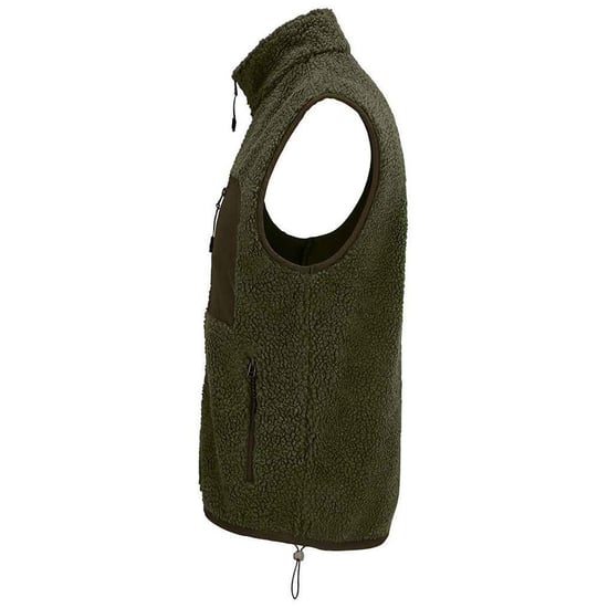 SOLS Unisex Adult Fury Sherpa Body Warmer (Army/Dark Army) - Image 2