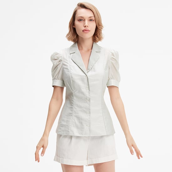Short sleeves organza blouse - Image 1
