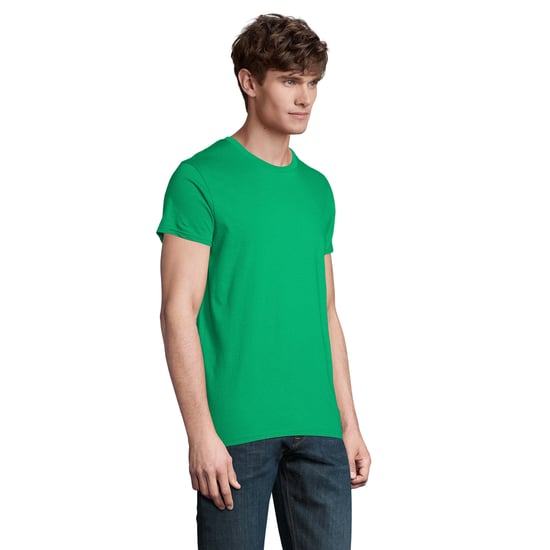 SOLS Mens Pioneer Organic Cotton T-Shirt (Kelly Green) - Image 3