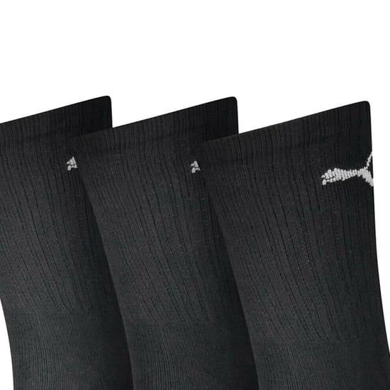 Puma Unisex Adult Crew Sports Socks (Pack of 3) (Black) - Image 3