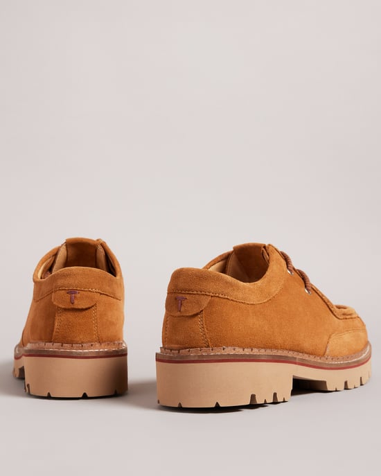Ted Baker Clerdd Chunky Sole Suede Moccasin, Tan