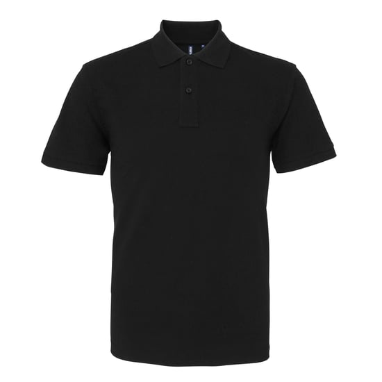 Asquith & Fox Mens Organic Classic Fit Polo Shirt (Black)