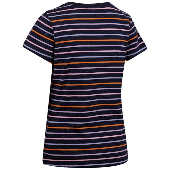 Trespass Womens/Ladies Michaela Striped T-Shirt (Navy/Multicoloured) - Image 2