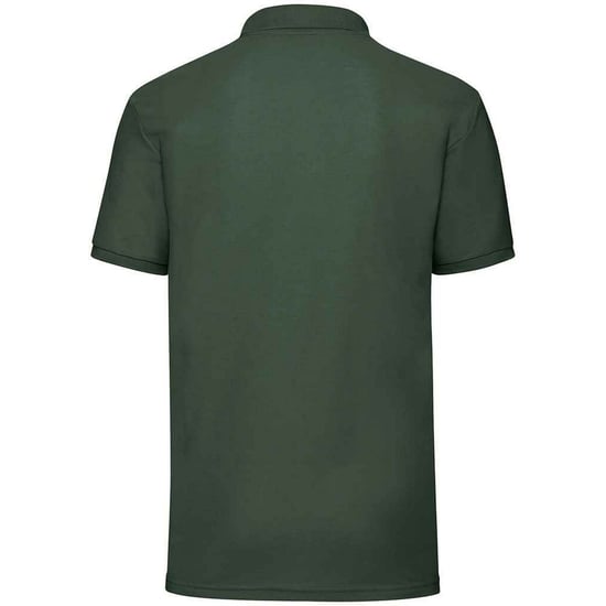 Fruit of the Loom Mens Pique Polo Shirt (Bottle Green) - Image 2