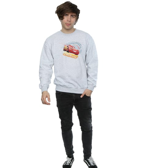 Disney Mens Cars Lightning McQueen Sweatshirt (Sports Grey)