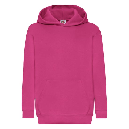 Fruit of the Loom Childrens/Kids Classic Hooded Sweatshirt (Fuchsia) - Image 1