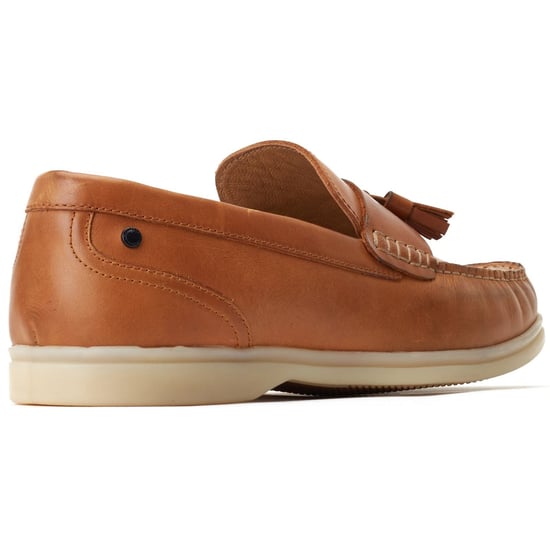 Base London Bonito Leather Men's Burnt Tan Loafers - Image 2