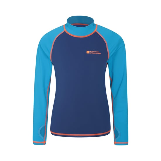 Mountain Warehouse Childrens/Kids Long-Sleeved Rash Top (Blue) - Image 1