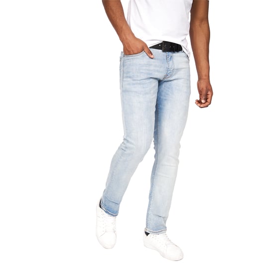 Crosshatch Mens Cadman Straight Jeans (Light Wash) - Image 3