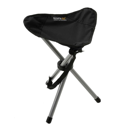 Regatta Ternio Lightweight Folding Tripod Camping And Hiking Stool (Black)