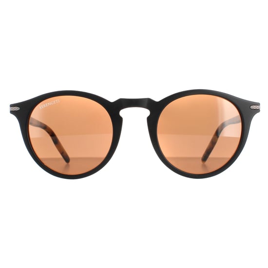 Serengeti Round Unisex Black Mossy Oak Mineral Polarized Drivers Brown Raffaele Sunglasses