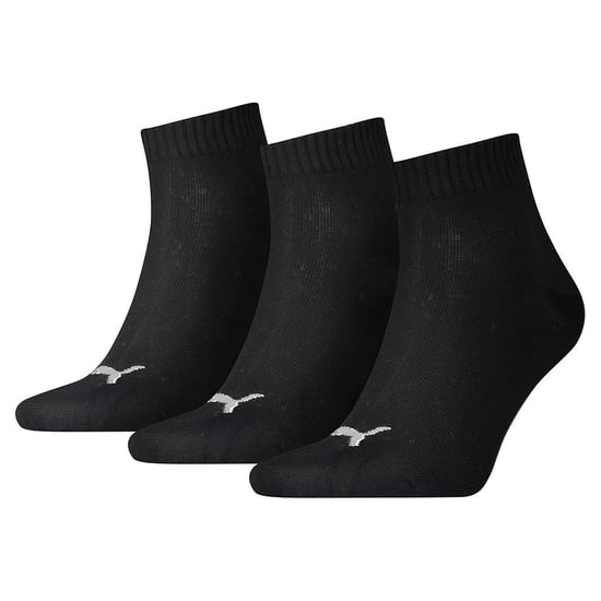 Puma Unisex Adult Quarter Training Ankle Socks (Pack of 3) (Black) - Image 1