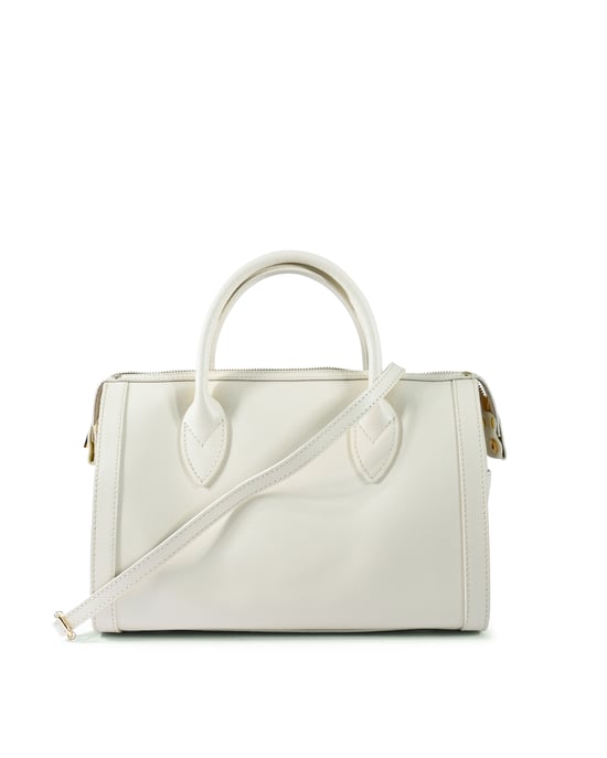 V Italia Bolsa de Mano para Mujer V014 SAFFIANO-G CREMA - Image 5