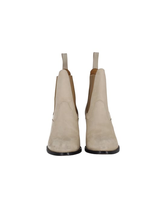 Chloé Ankle Boots in Beige Suede - Image 3