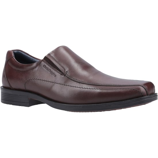 Hush Puppies Boys Brody Leather Shoes (Chocolate Brown) - Image 1