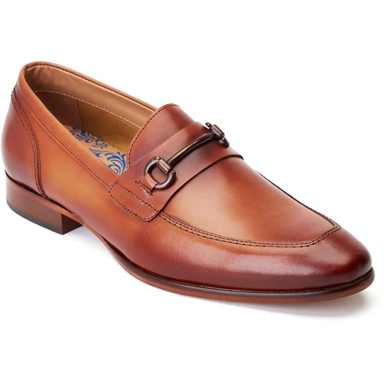 Base London Russo Leather Men's Burnt Tan Loafers - Image 1