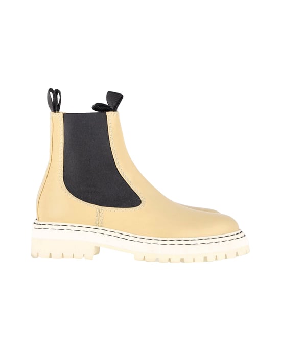 Proenza Schouler Chelsea Ankle Boots in Beige Leather - Image 1