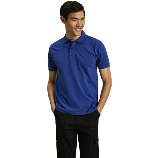 Asquith & Fox Mens Plain Short Sleeve Polo Shirt (Royal) - Image 4