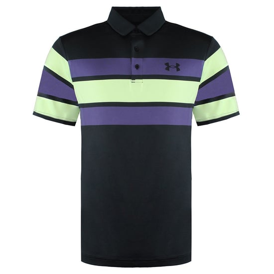 Under Armour Collared Black/Purple Mens PlayOff Polo Shirt 1327037 041