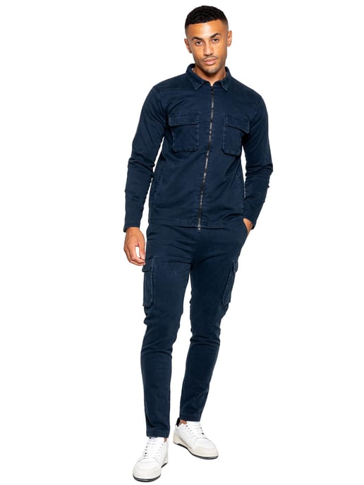 Chándal Enzo Cargo Hombre - Azul Marino - Image 2
