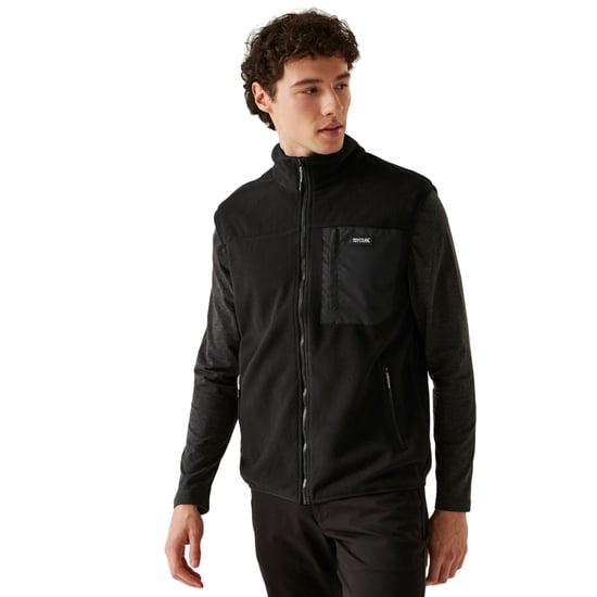 Regatta Mens Frankie Fleece Gilet (Black) - Image 3