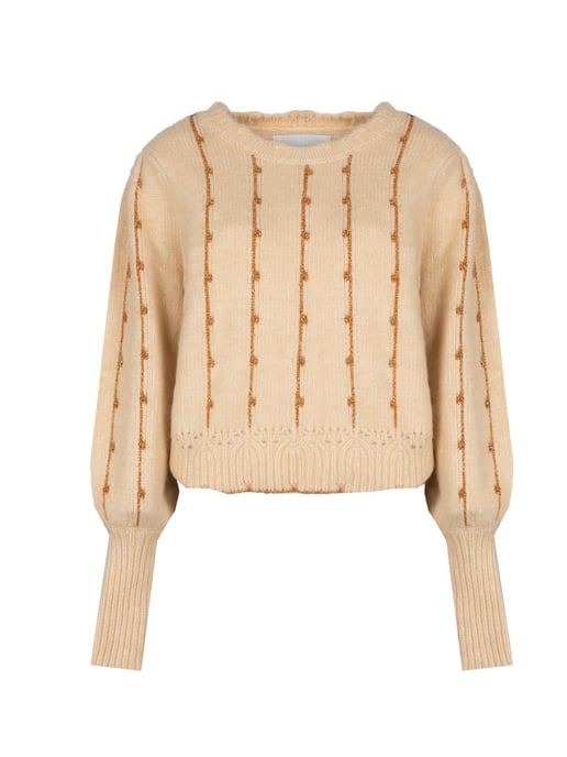 Silvian Heach Suéter Kuina de mujer beige, cremoso - Image 1