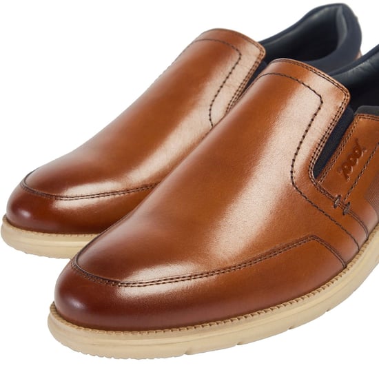 Pod Holden Leather/Textile Men's Cognac Trainers - Image 6