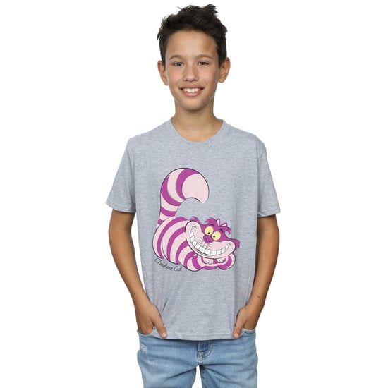 Disney Boys Alice In Wonderland Cheshire Cat T-Shirt (Sports Grey)