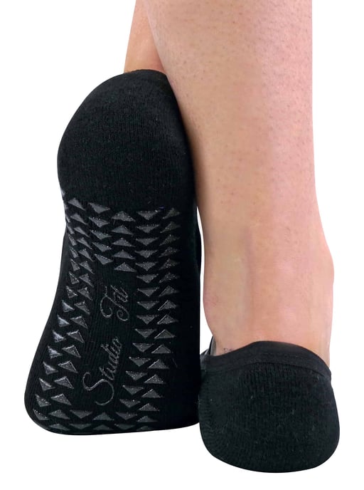 2 Pares Señoras Antideslizante Agarre Invisible Pilates Yoga Calcetines con Correas - Image 2