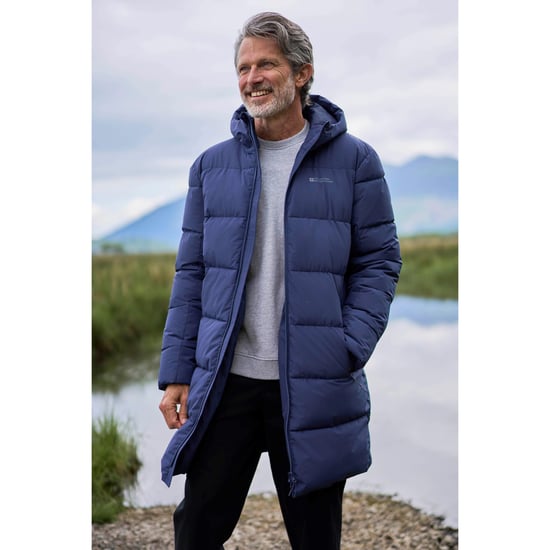 Mountain Warehouse Mens Vortex Longline Padded Jacket (Navy) - Image 1