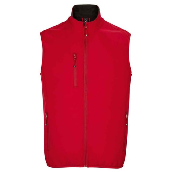 SOLS Mens Falcon Softshell Recycled Body Warmer (Pepper Red) - Image 1