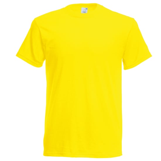 Fruit Of The Loom Mens Original Short Sleeve T-Shirt (Yellow) - Image 1
